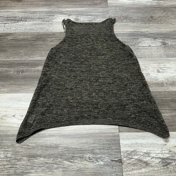 Eileen Fisher Metallic Gold Shimmer Womens S Linen Blend Summer Jazzy Tank Top - Picture 3 of 10